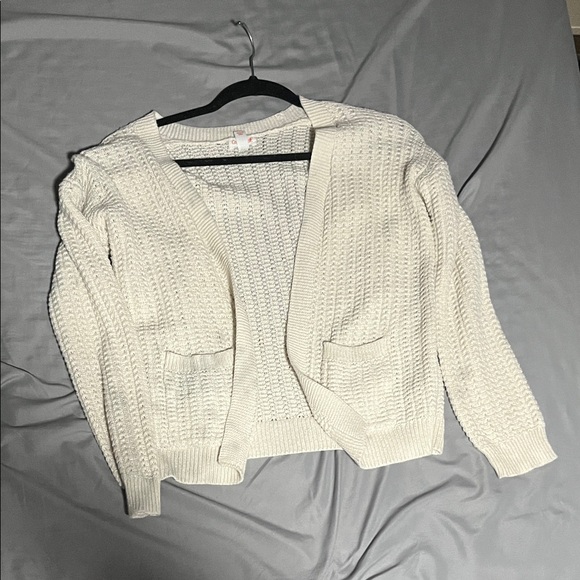 Cat & Jack Cream Knit Cardigan Sweater - Picture 1 of 1